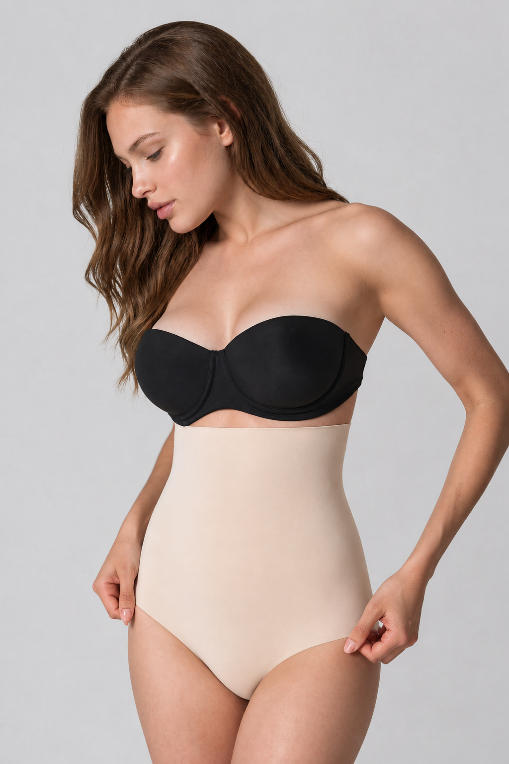 Melbes® Lazer Kesim Yüksek Bel String Korse