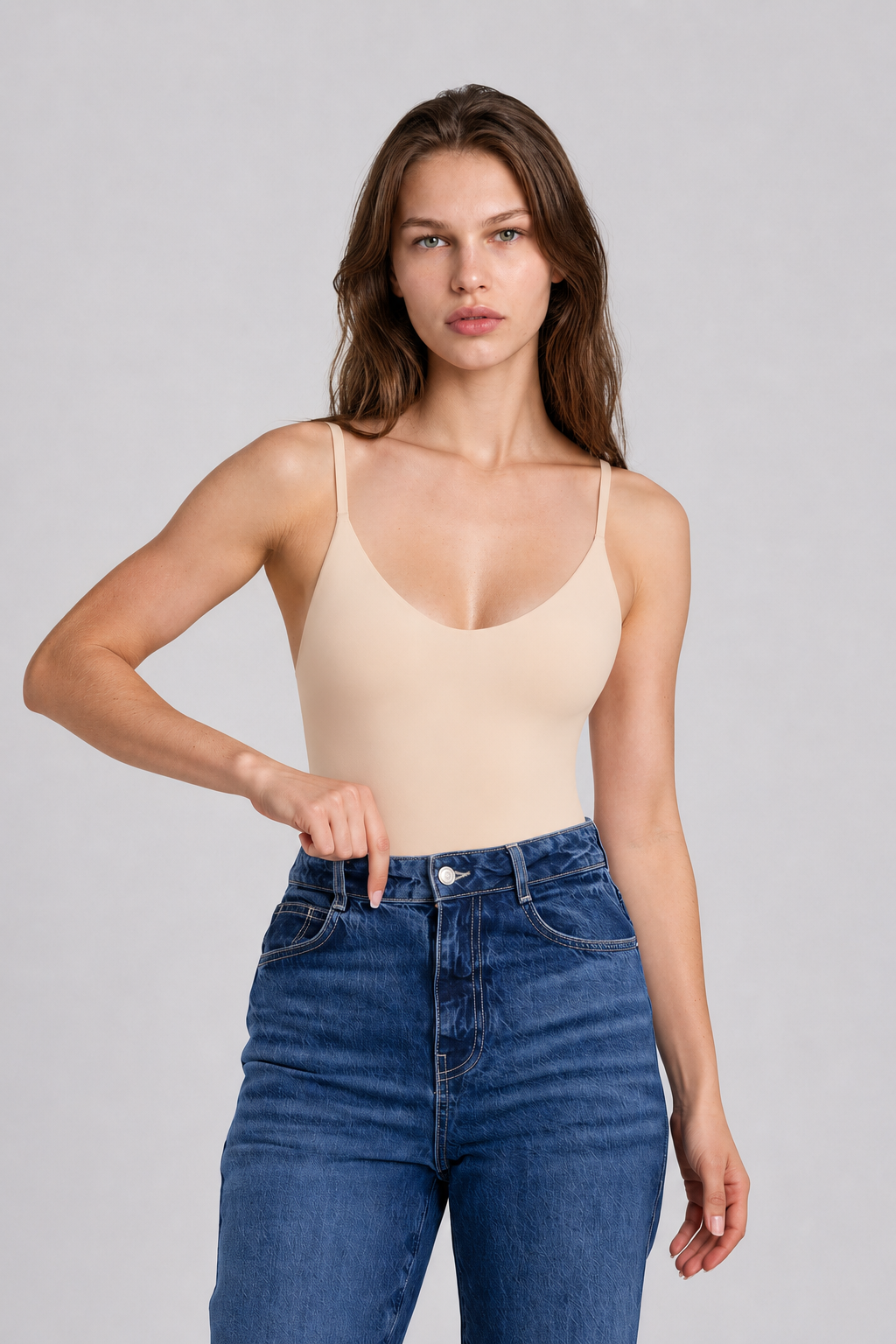 Melbes® Lazer Kesim Göğüs Destekli Body Korse